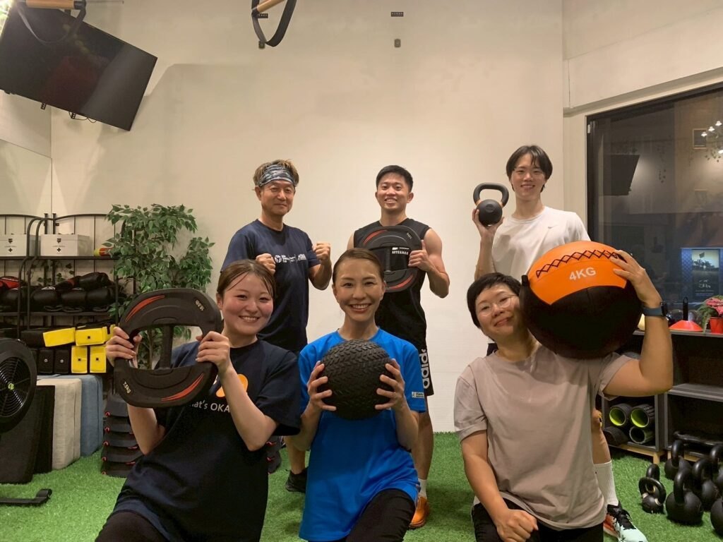 GYM FIELD梅田スタジオでのグループレッスンの様子