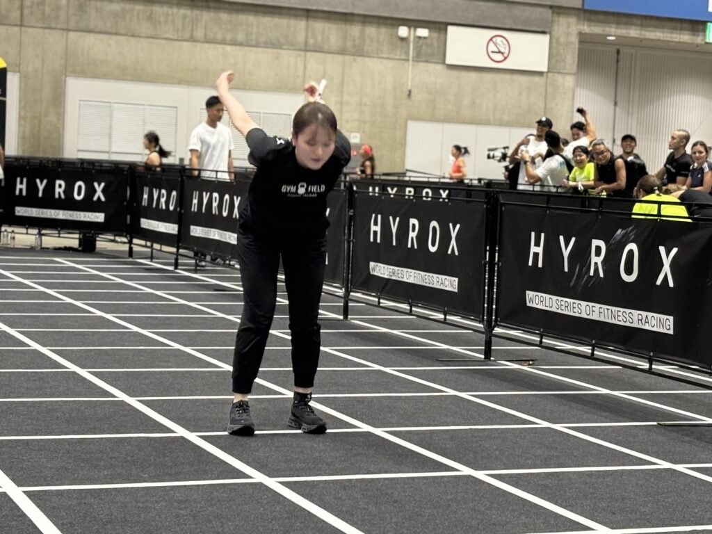 HYROXのコースを駆け抜けるGYM FIELDメンバー